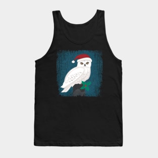 Santa Snowy Owl Tank Top